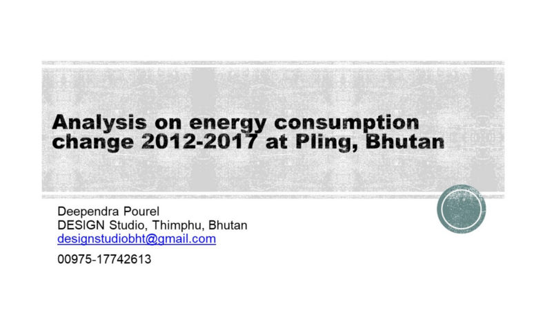 Analysis on energy consumption change 2012-2017